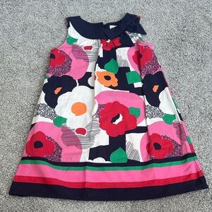 Gymboree Colorful Floral Dress - Navy, Pink, Red, Green